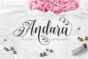 Andara: A Modern Script Font for Editorial Design