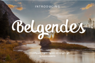 Belgendes: A Modern Script Font for Bold Web Headlines
