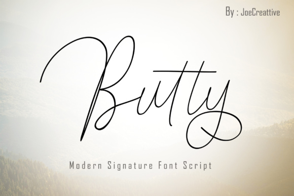 Butty Font: A Handwritten Typeface for Small Business Branding