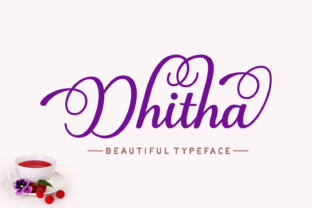 Dhitha: A Graceful Script Font for Editorial Design