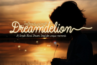 Dreamdelion: A Nostalgic Script Font for Editorial Design