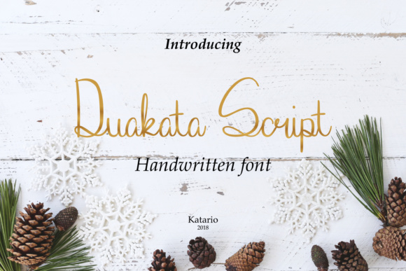 Duakata: A Versatile Script Font for Small Business Branding