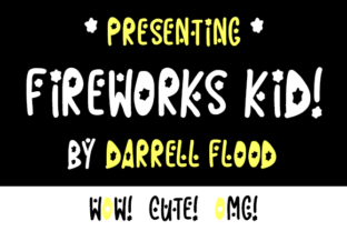 Fireworks Kid Font for Creative Design