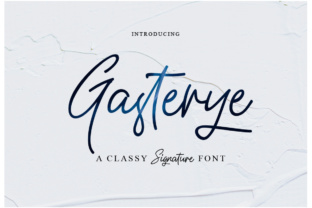 Gasterye: The Hand-Lettered Font for Crafters