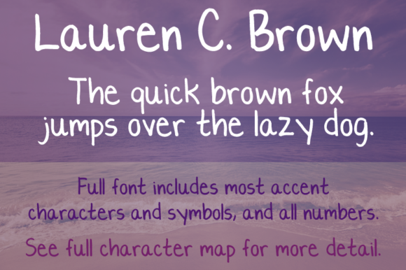 Lauren C. Brown: A Nostalgic Script Font for Branding