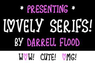 Lovely Serifs: A Cute Serif Font for Whimsical Design