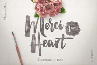 Merci Heart: A Brush Typeface for High-Impact Campaigns