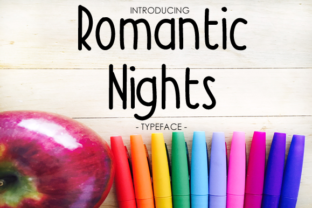 Romantic Nights Font: A Gentle Touch for Editorial Design