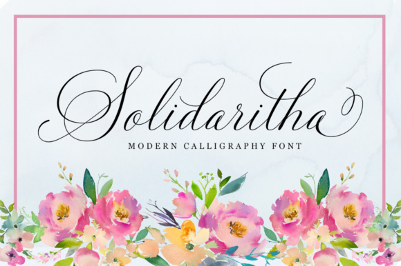 Solidaritha: A Script Font That Elevates Small Business Branding