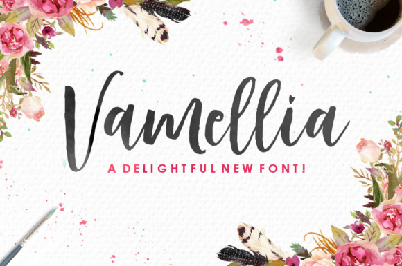 Vamellia Font Review: A Country Charm Typeface for Web Design